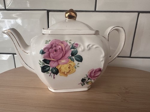 Vintage sadler cube teapot - vintage,