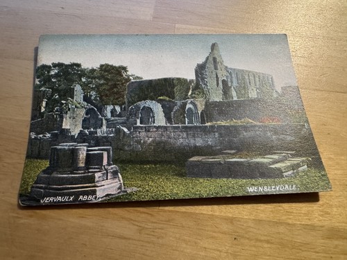 Postcard jervaulx abbey - jervaulx,