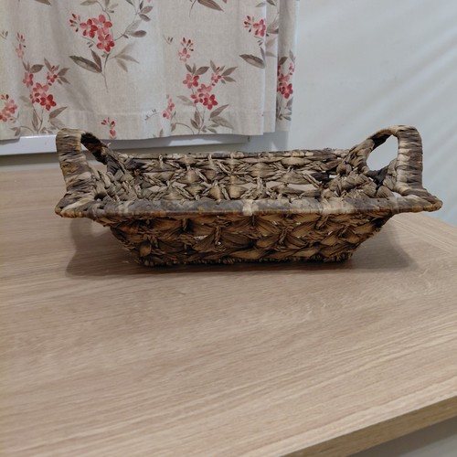 Wicker basket with handles - basket,