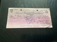 National Provincial Bank Limited Cheque Southport Branch £6-1-7 22/11/68
