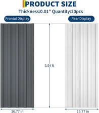 20 Pcs Corrugated Metal