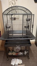 Large Parrot Cage With Open Top Roof