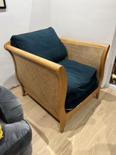 Deep armchair in beech and