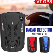 Car Radar 16 Band V7 GPS Speed Police Safe Detector Voice Alert Laser 360°.
