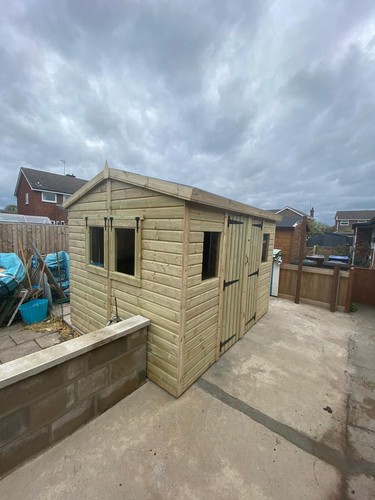 10x8 heavy duty apex shed - heavy,