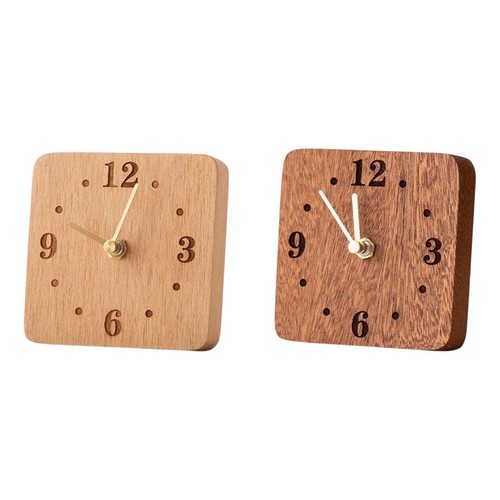 Wooden table clock stand - wooden,