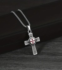 New George Cross Metal Pendant with 23" Necklace 