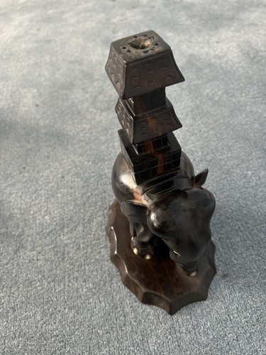 Hand carved elephant - hand, light