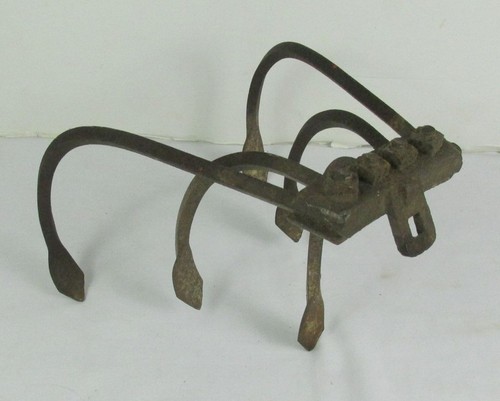 Vtg antique tine - tine, hand