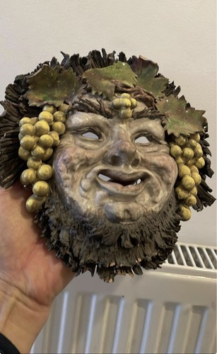 Italian majolica bacchus green - italian,