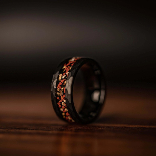 Men 8mm black red - men's,