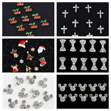 3D Nail Art Gem Charm Crystal Alloy Jewellery Mickey Mouse Cherry Cross Manicure