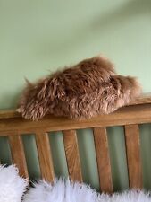 Alpaca Real Fur Slippers. Sheepskin Lining. UK 4.5
