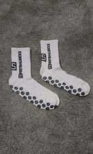 White Football Grip Socks