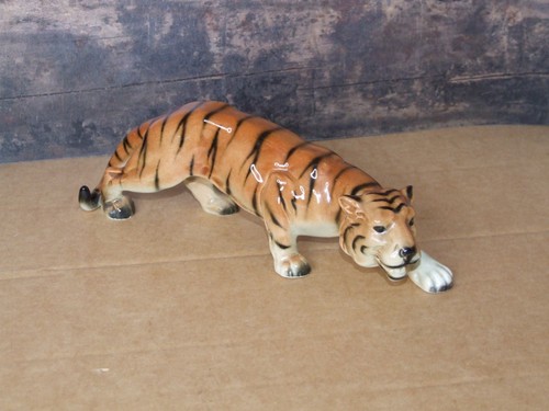 Stalking tiger figurine - stalking, by
