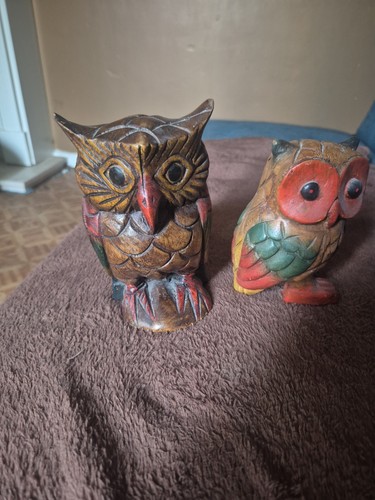 Wooden owls small - owls,