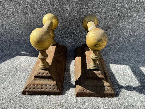 Antique brass cast iron - antique, fire