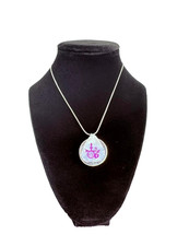 Prince Guitar Pick Sterling Silver Necklace