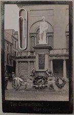 Old Postcard Of Carmarthenshire War Memorial, Carmarthen?