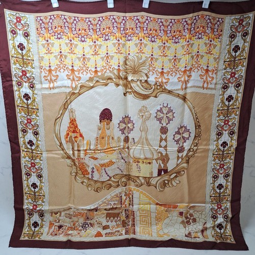 Loewe silk scarf floral wine - scarf,