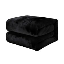 HC Super Soft Fluffy Snugly Solid Flannel Fleece Throws for Sofa Bed