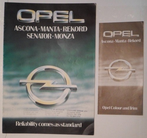 Opel 1979 mkt brochure - brochure, &
