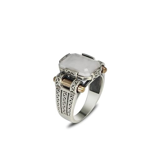 Men paraiba tourmaline ring - men's,