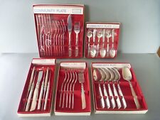 Oneida South Seas Cutlery Retro MCM Community Plate: 6 Knife Fork Spoon Fish Set