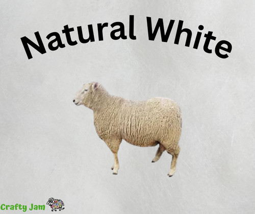 Needle felting wet carded wool - carded,