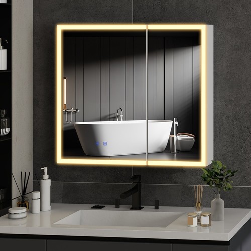 Led bathroom mirror cabinet - led,