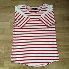 Tesco red white striped - white,