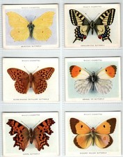 WILLS: Butterflies & Moths 1938 Set of 40 Large Cigarette Cards