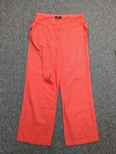 Women linen mix trousers - linen-mix, trousers-