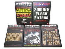 Horror DVD Bundle X 5 Films Vipco Zombie Flesh Eaters The House by the Cemetery