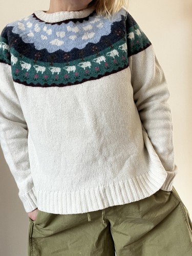 Retro cottagecore fair isle - cottagecore,