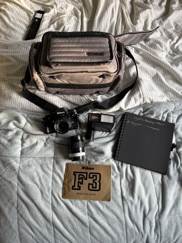 Nikon black 35mm slr camera - 35mm,