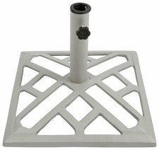 Home Cast Iron Parasol Base - Grey - Free 1 Year Guarantee
