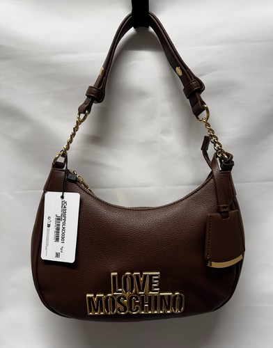 Moschino brown leather bag - brown,
