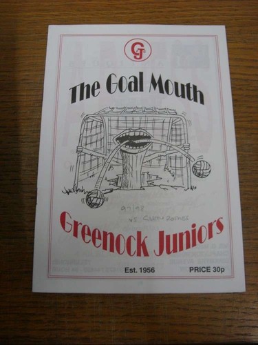 1997 greenock juniors - 08/11/1997, v