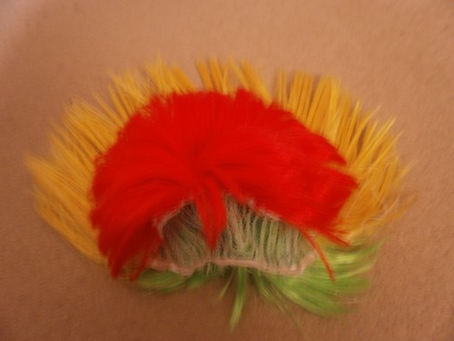Red green yellow mohican - red, &