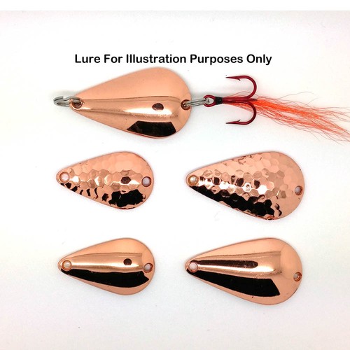 Copper fishing spoons tear - ,