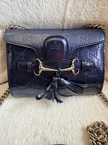 Gucci emily guccissima patent - guccissima,