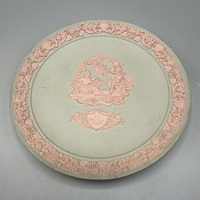 Wedgwood Pink on Blue Jasperware Valentine’s Day 1985 Plate Limited Edition