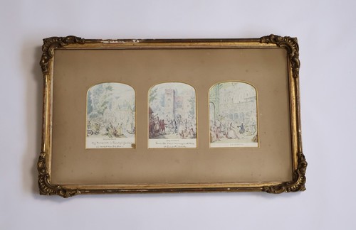 Antique gold framed prints - gold,
