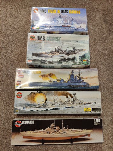 Airfix 600 warship model - airfix, kit