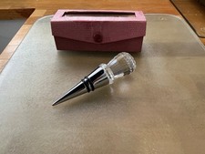 Wine Bottle Stopper With Crystal Cut Masonic Symbol To Top