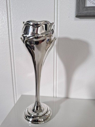 Silver plated art - plated, bud
