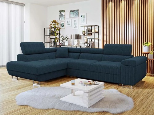 Shaped corner sofa bed - corner, with