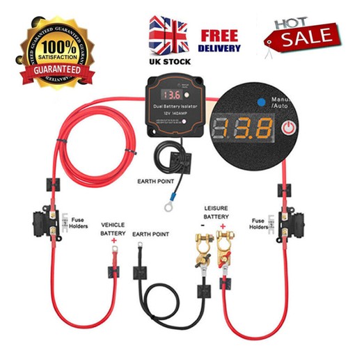 Split charge relay kit - charge,