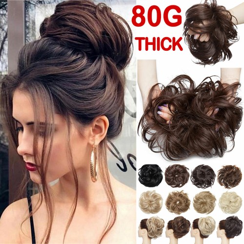 Real large messy bun scrunchie - bun,